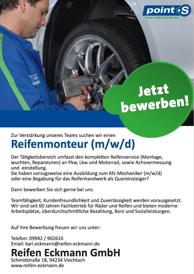 Stellenanzeige Monteur 2025